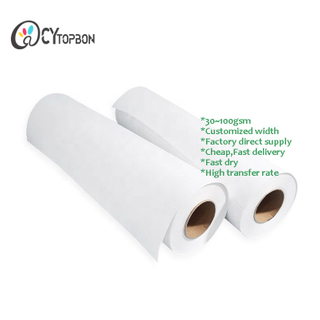 Sublimation transfer Paper roll 70gsm for heat transfer
